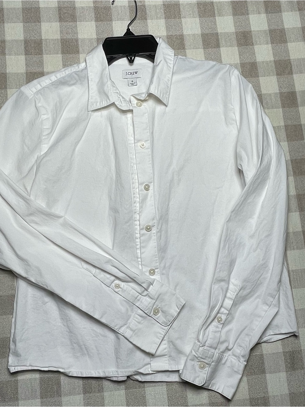 J. Crew White Women's Button-Up Dress Shirt